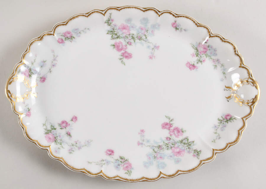 Schleiger 261 14" Oval Serving Platter by Haviland-1