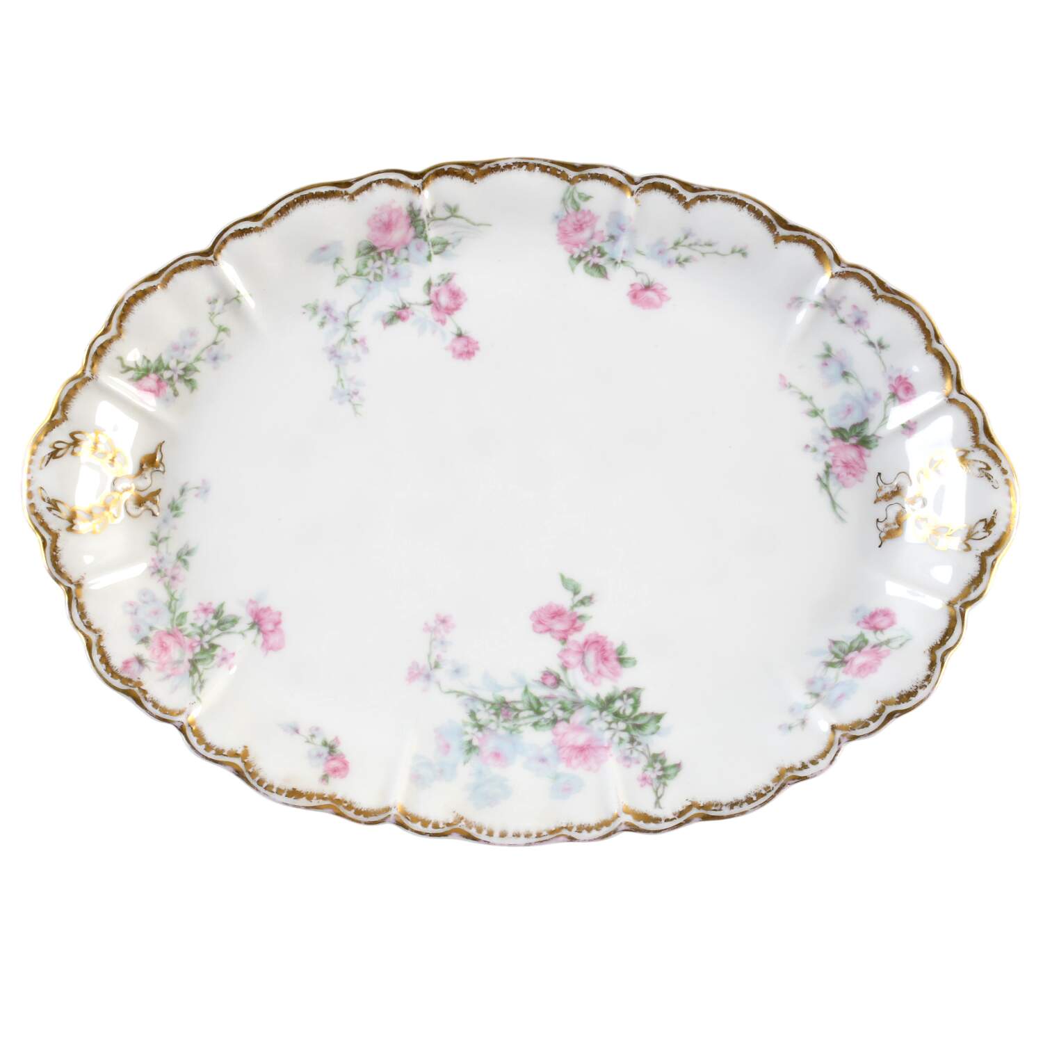 Schleiger 261 12" Oval Serving Platter by Haviland-1