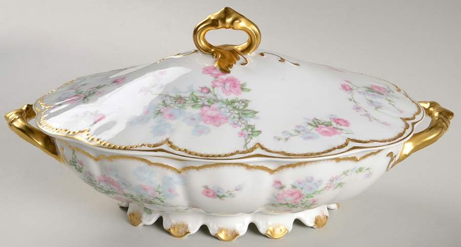 Schleiger 261 Oval Covered Vegetable by Haviland-1