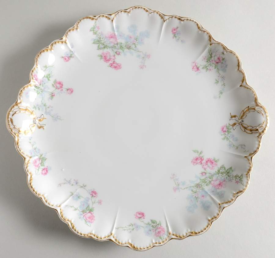 Schleiger 261 Handled Cake Plate by Haviland-1