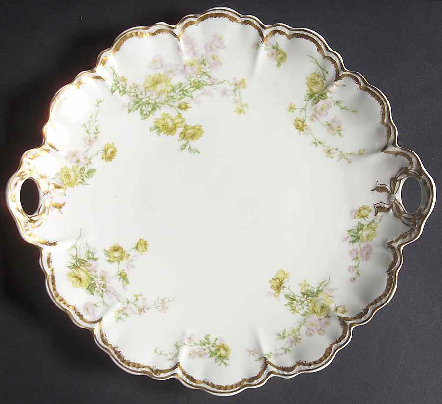 Schleiger 261G Handled Cake Plate by Haviland-1