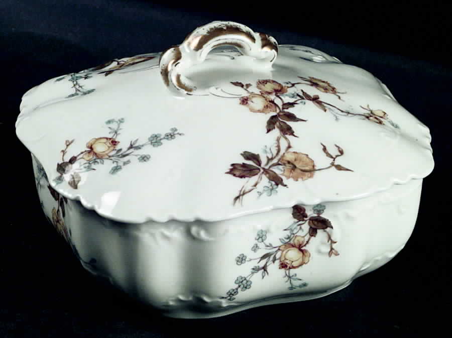 Schleiger 266 Rectangular Covered Butter by Haviland-1