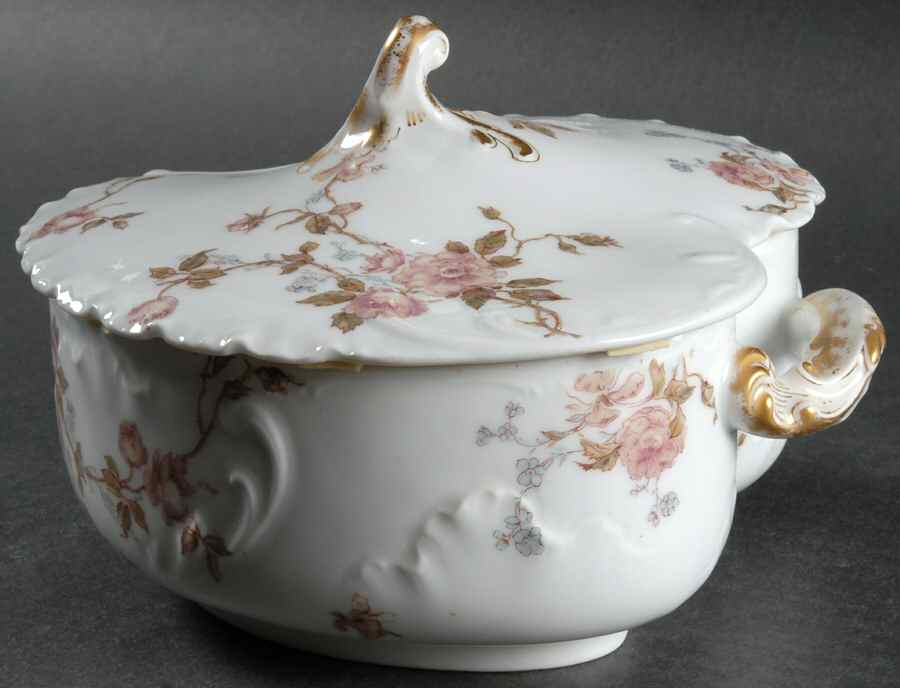 Schleiger 266B Small Round Covered Vegetable by Haviland-1