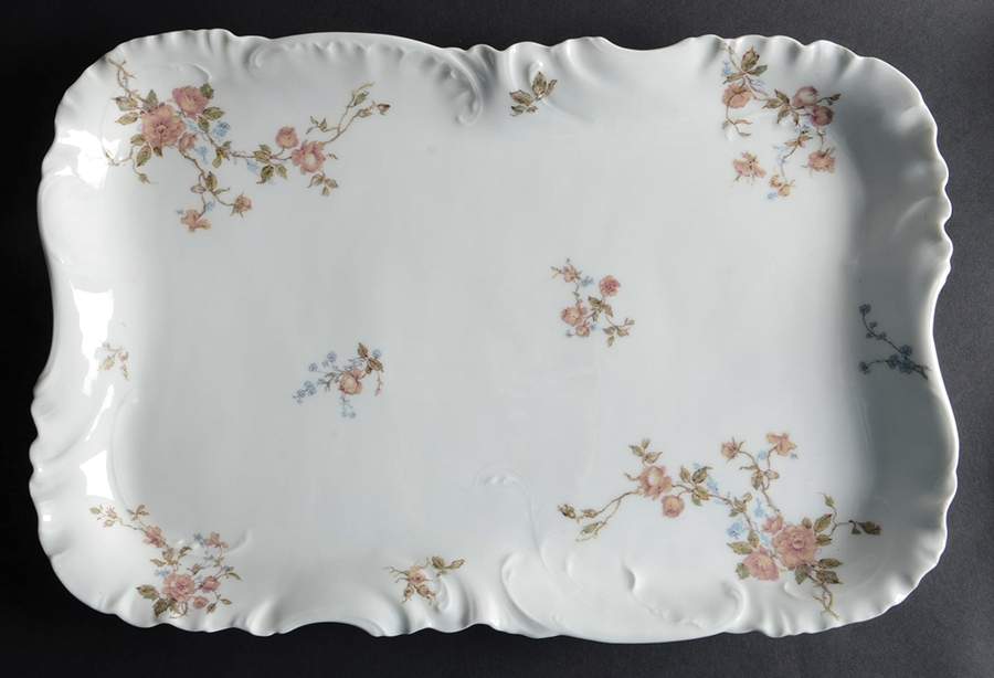Schleiger 266B 16" Rectangular Serving Platter by Haviland-1