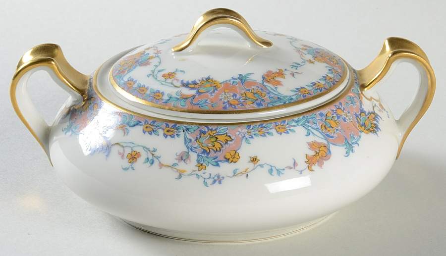 Schleiger 268a Sugar Bowl & Lid by Haviland-1