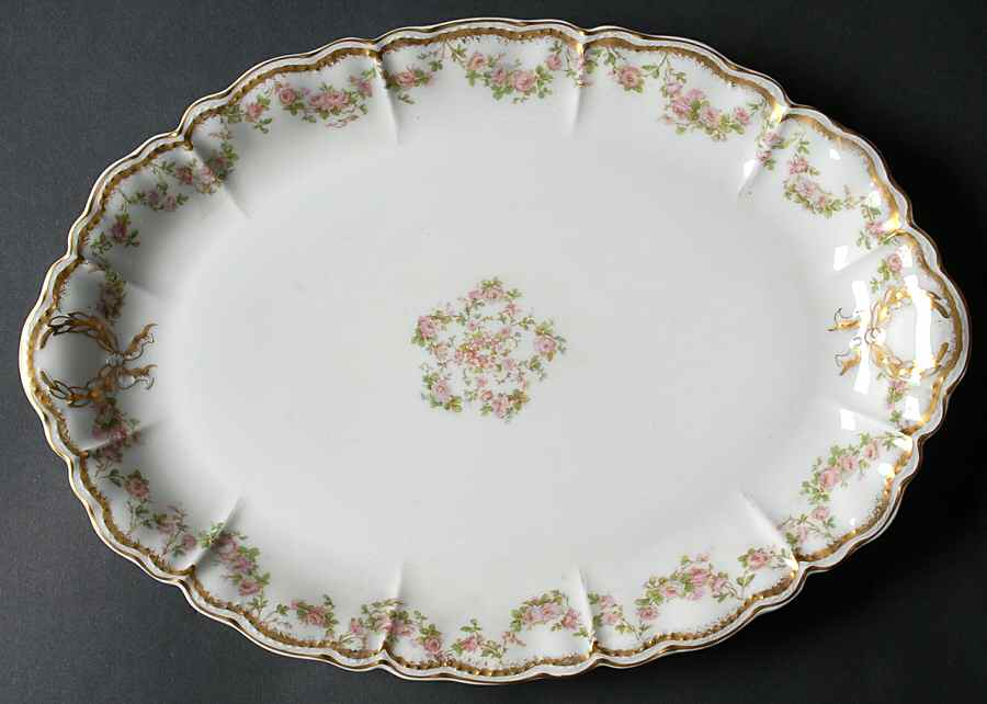 Schleiger 270 12" Oval Serving Platter by Haviland-1