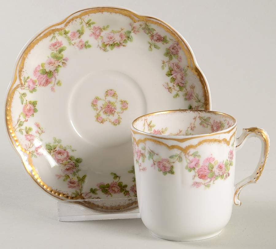 Schleiger 270 Flat Demitasse Cup & Saucer Set by Haviland-1