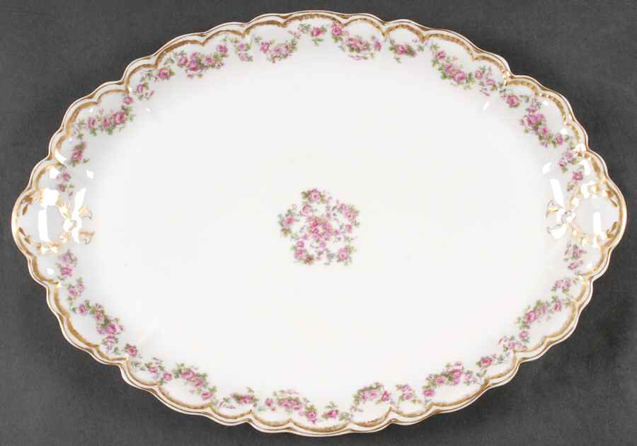 Schleiger 270A 14" Oval Serving Platter by Haviland-1