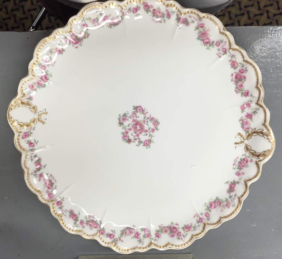 Schleiger 270A Handled Cake Plate by Haviland-1