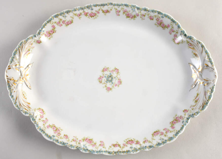 Schleiger 271 16" Oval Serving Platter by Haviland-1