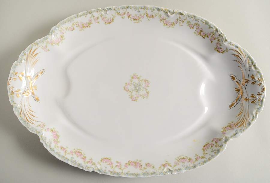 Schleiger 271 17" Oval Serving Platter by Haviland-1