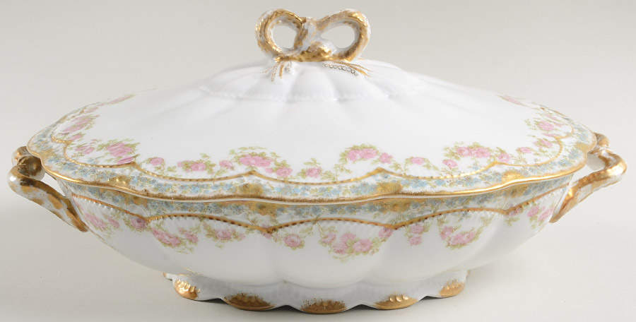 Schleiger 271A Oval Covered Vegetable by Haviland-1