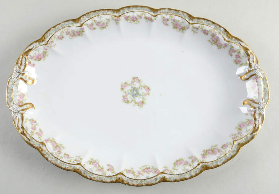Schleiger 271A 15" Oval Serving Platter by Haviland-1