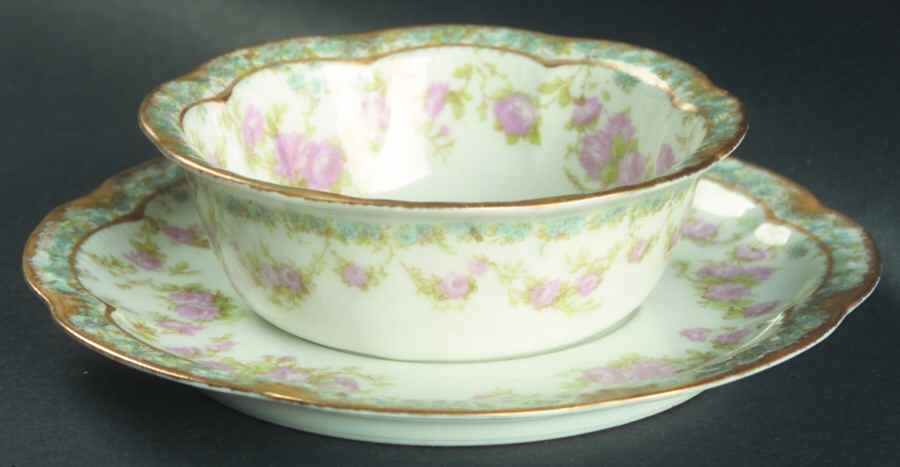 Schleiger 271A Ramekin & Saucer Set by Haviland-1