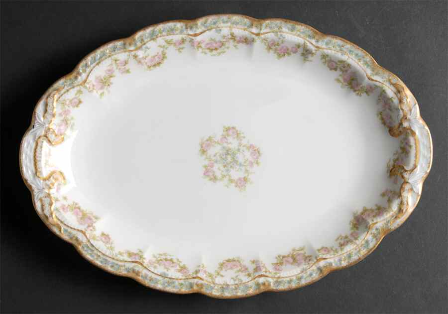 Schleiger 271A 12" Oval Serving Platter by Haviland-1