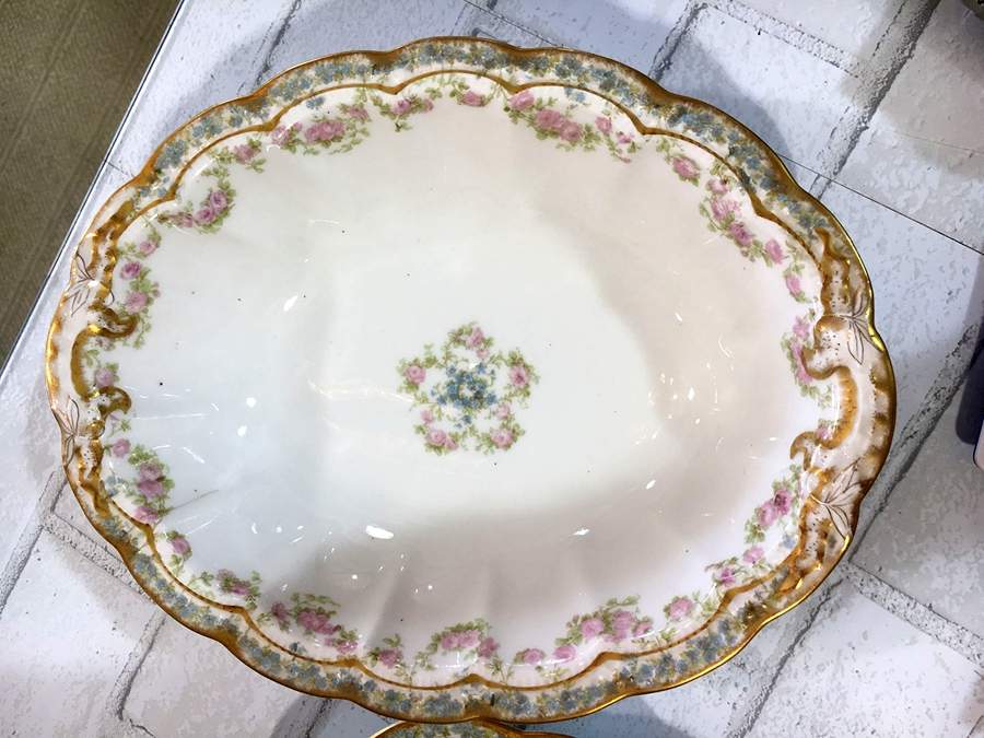 Schleiger 271A 10" Oval Serving Platter by Haviland-1