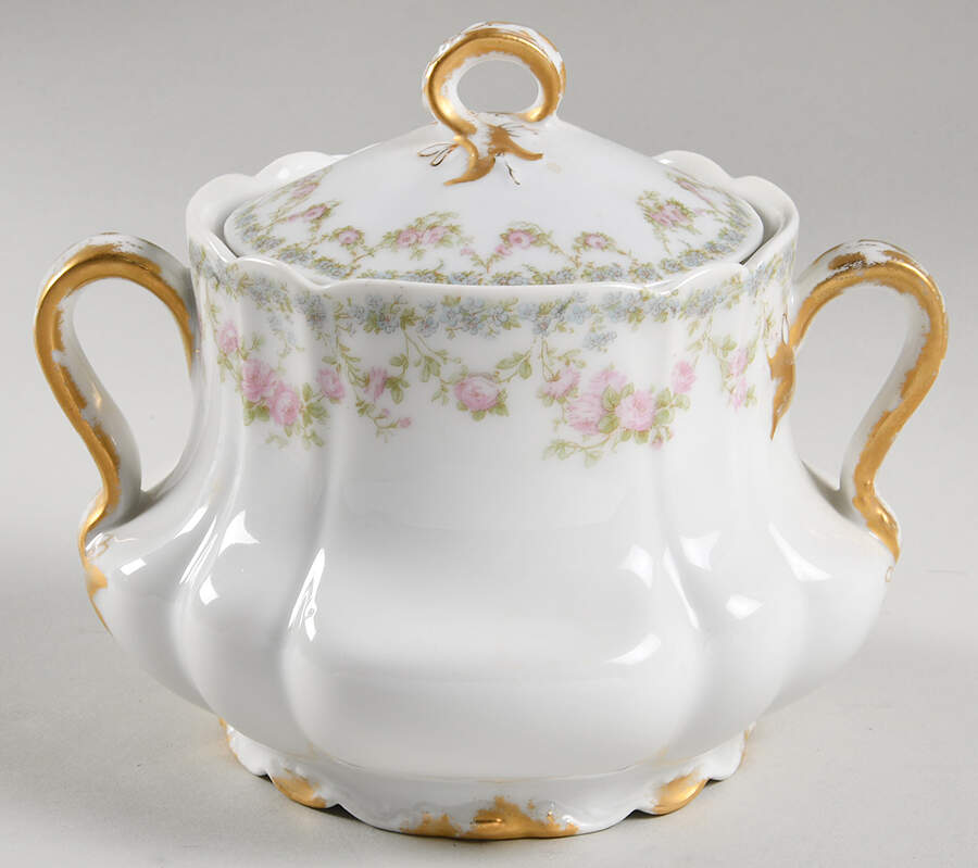 Schleiger 271B Sugar Bowl & Lid by Haviland-1