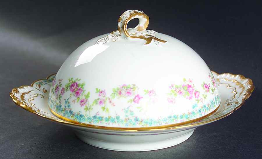 Schleiger 271C Round Covered Butter by Haviland-1