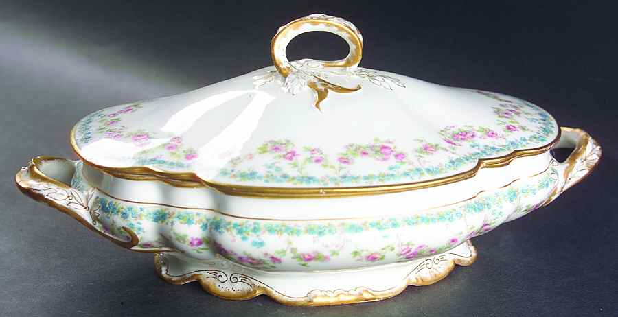 Schleiger 271C Oval Covered Vegetable by Haviland-1