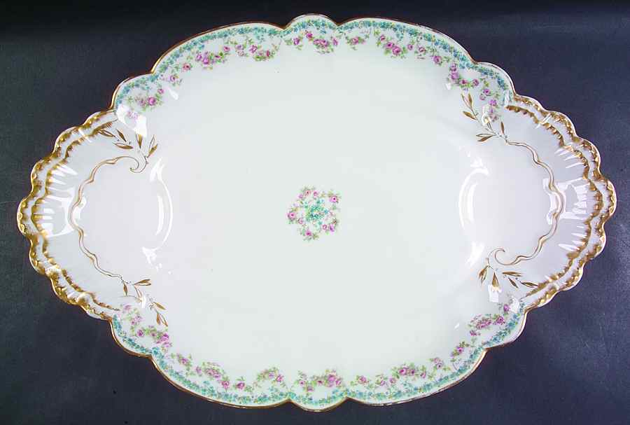 Schleiger 271C 19" Oval Serving Platter by Haviland-1