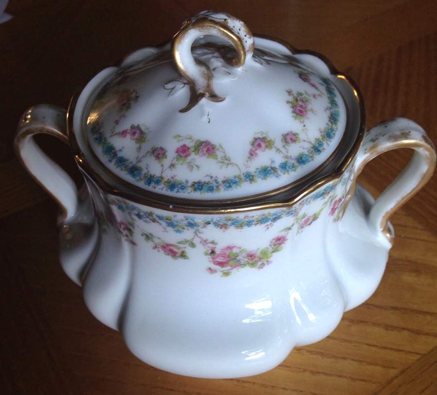 Schleiger 271C Sugar Bowl & Lid by Haviland-1