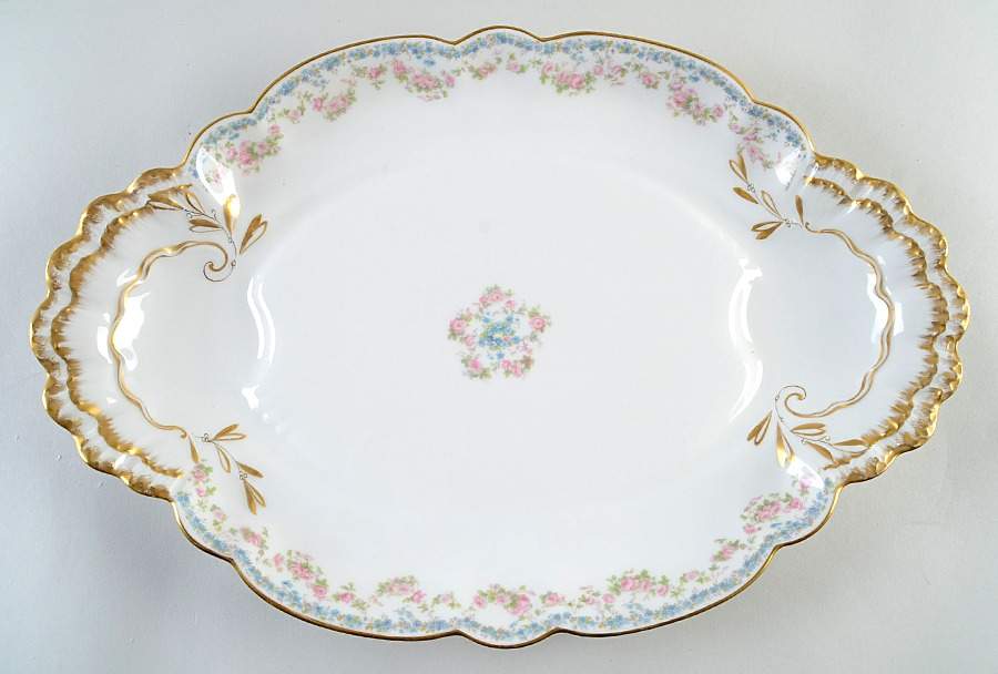 Schleiger 271C 17" Oval Serving Platter by Haviland-1