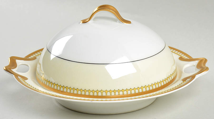 Schleiger 278 Round Covered Butter by Haviland-1