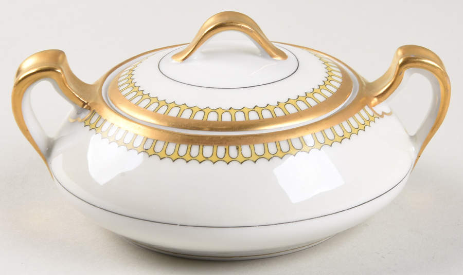 Schleiger 278 Sugar Bowl & Lid by Haviland-1