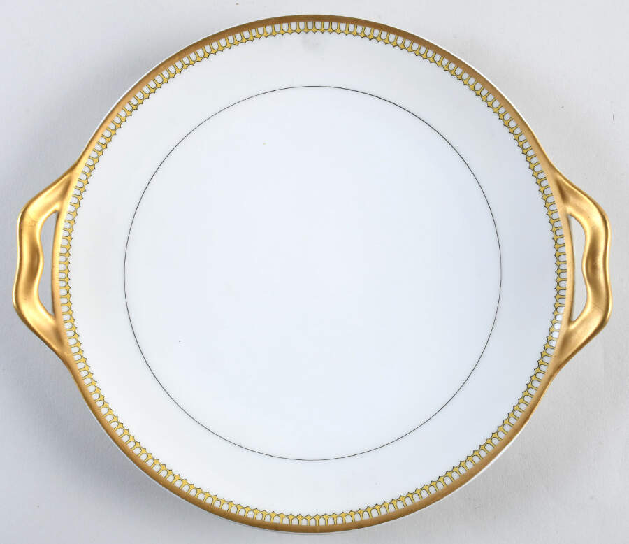 Schleiger 278 Handled Cake Plate by Haviland-1
