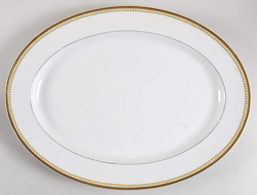 Schleiger 278A 16" Oval Serving Platter by Haviland-1