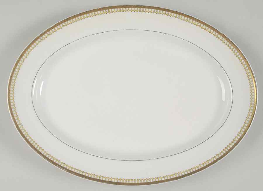 Schleiger 278A 13" Oval Serving Platter by Haviland-1