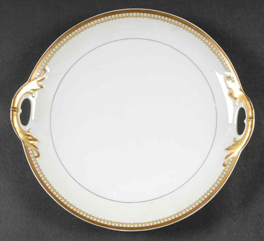 Schleiger 278A Handled Cake Plate by Haviland-1