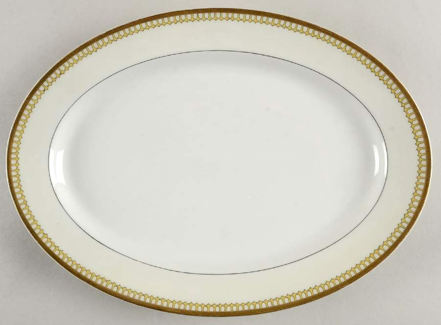 Schleiger 278A 11" Oval Serving Platter by Haviland-1