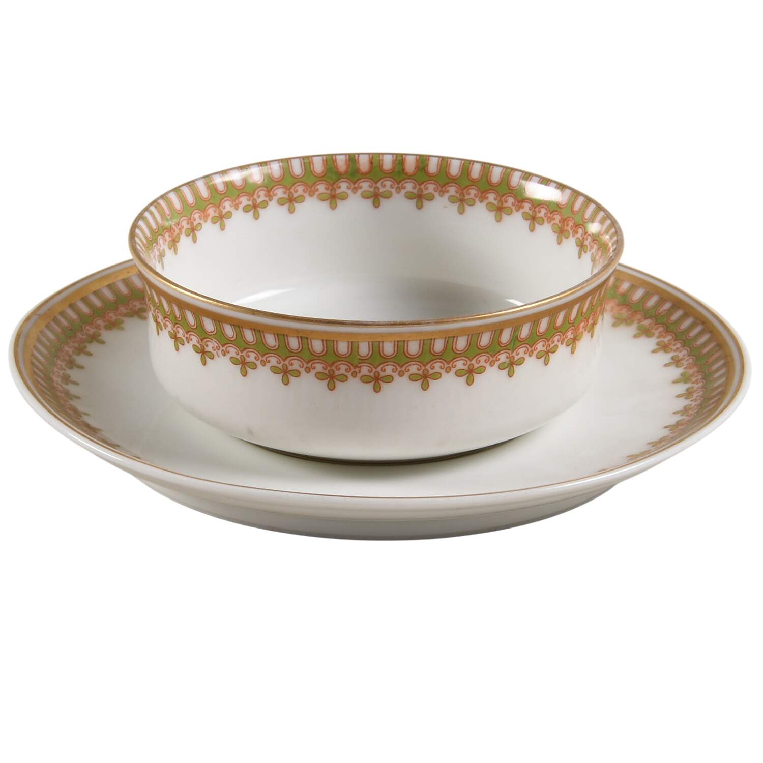 Schleiger 279 Ramekin & Saucer Set by Haviland-1