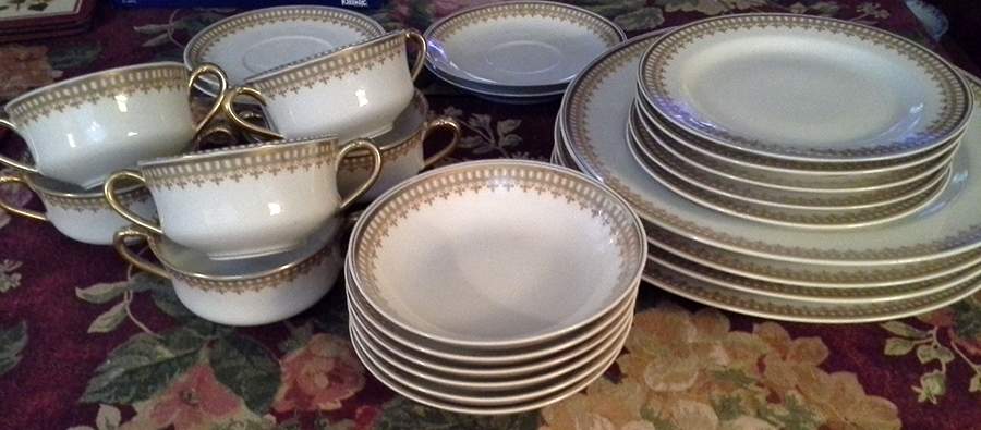 Schleiger 279 Flat Bouillon Cup & Saucer by Haviland-1