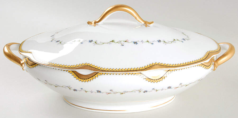 Schleiger 286c Oval Covered Vegetable by Haviland-1