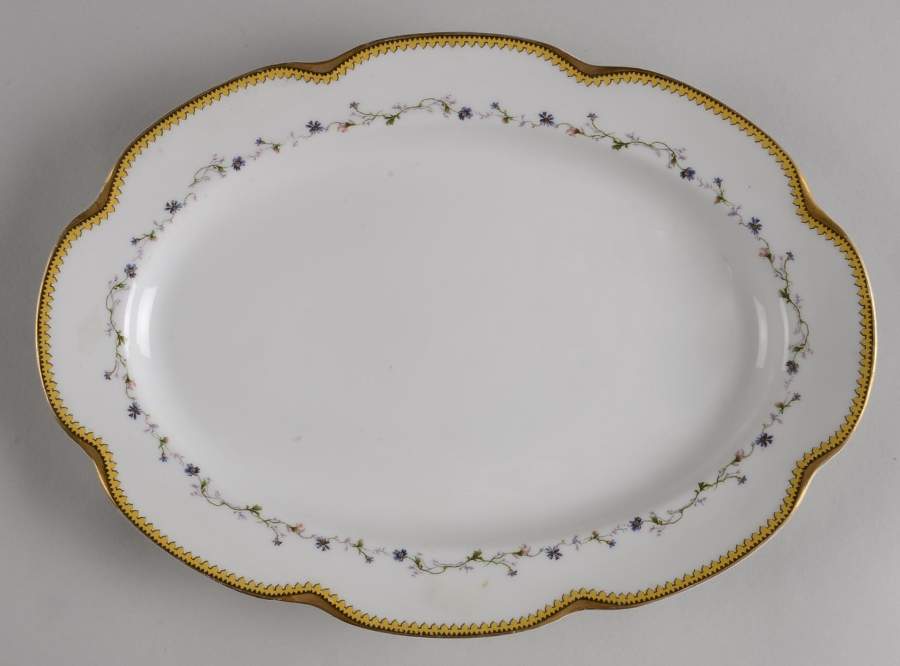 Schleiger 286c 11" Oval Serving Platter by Haviland-1