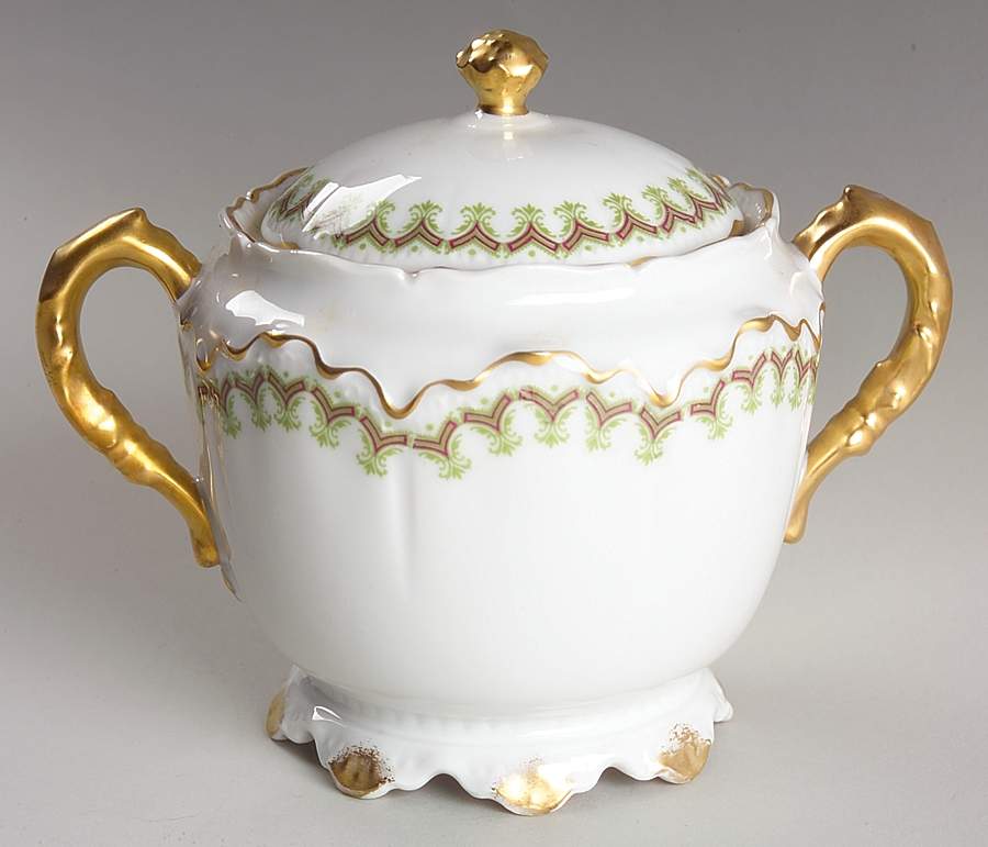Schleiger 288 Sugar Bowl & Lid by Haviland-1
