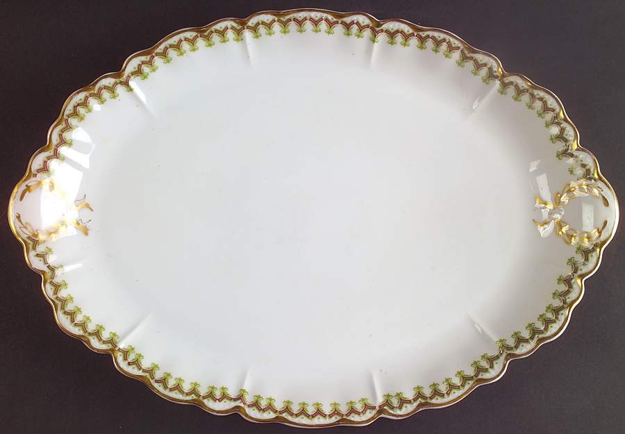 Schleiger 288 14" Oval Serving Platter by Haviland-1