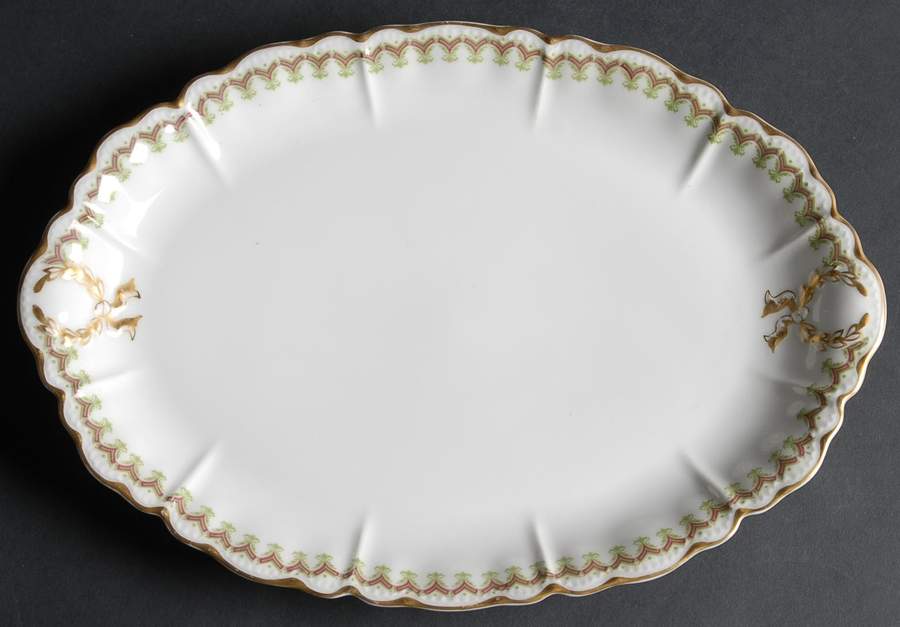 Schleiger 288 12" Oval Serving Platter by Haviland-1