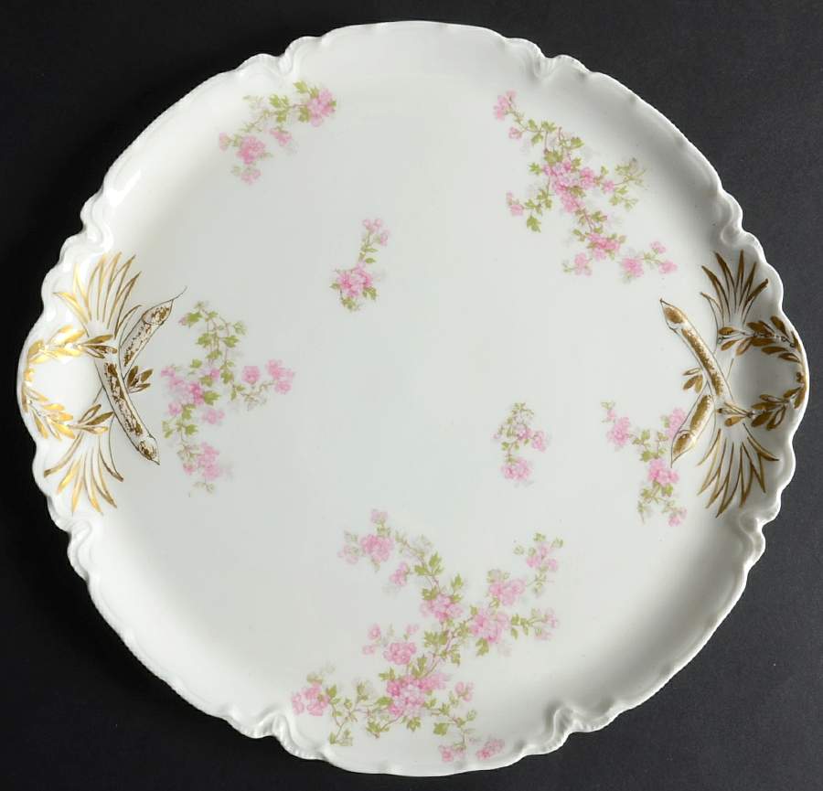Schleiger 29 Handled Cake Plate by Haviland-1