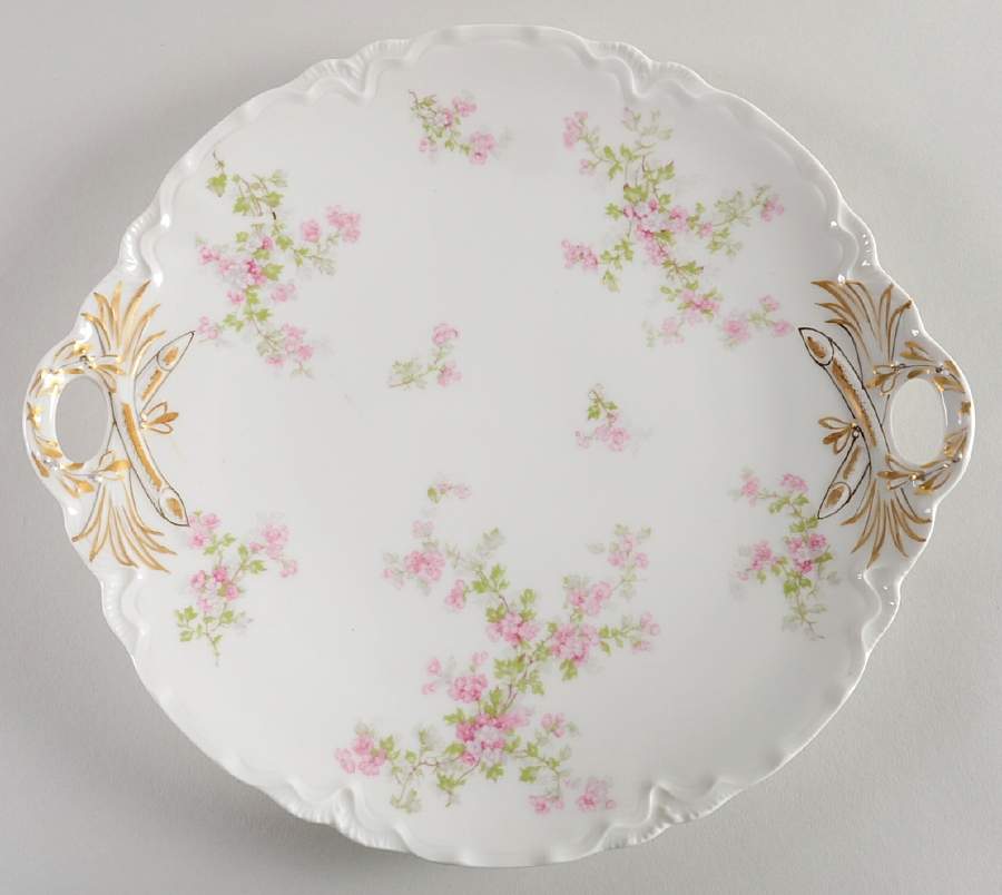 Schleiger 29 Handled Cake Plate by Haviland-1