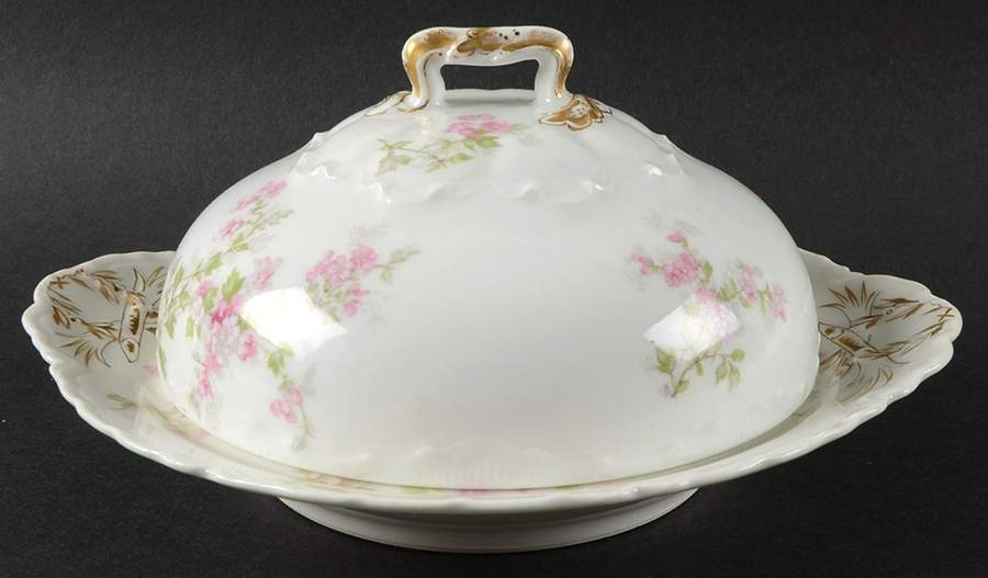 Schleiger 29 Round Covered Butter by Haviland-1