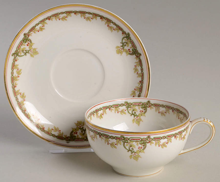 Schleiger 290 Flat Cup & Saucer Set by Haviland-1