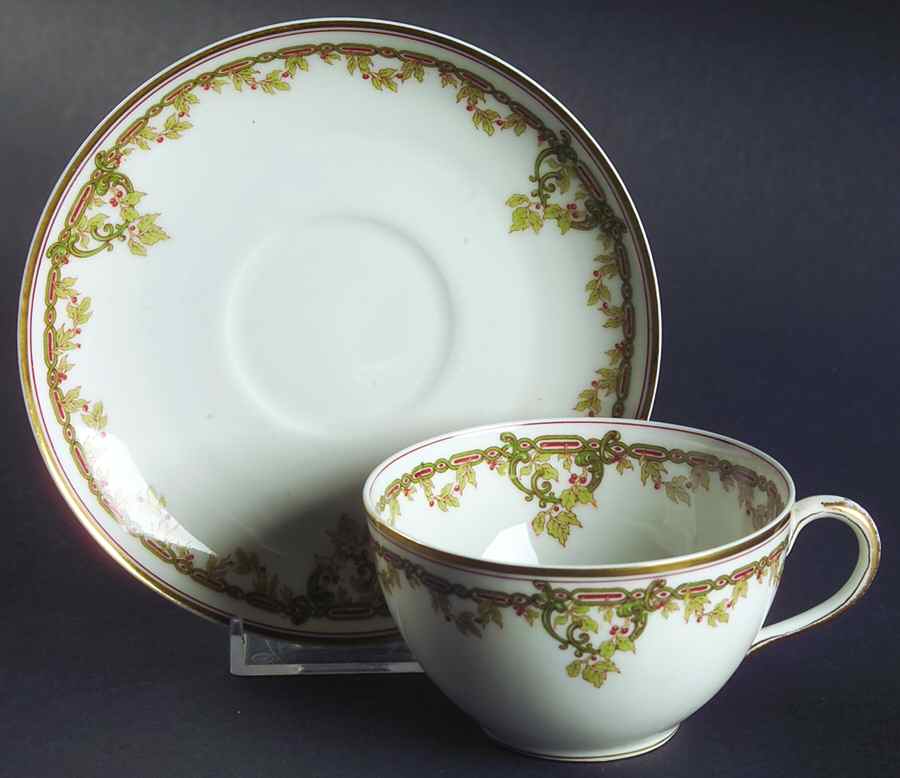 Schleiger 290 Flat Cup & Saucer Set by Haviland-1