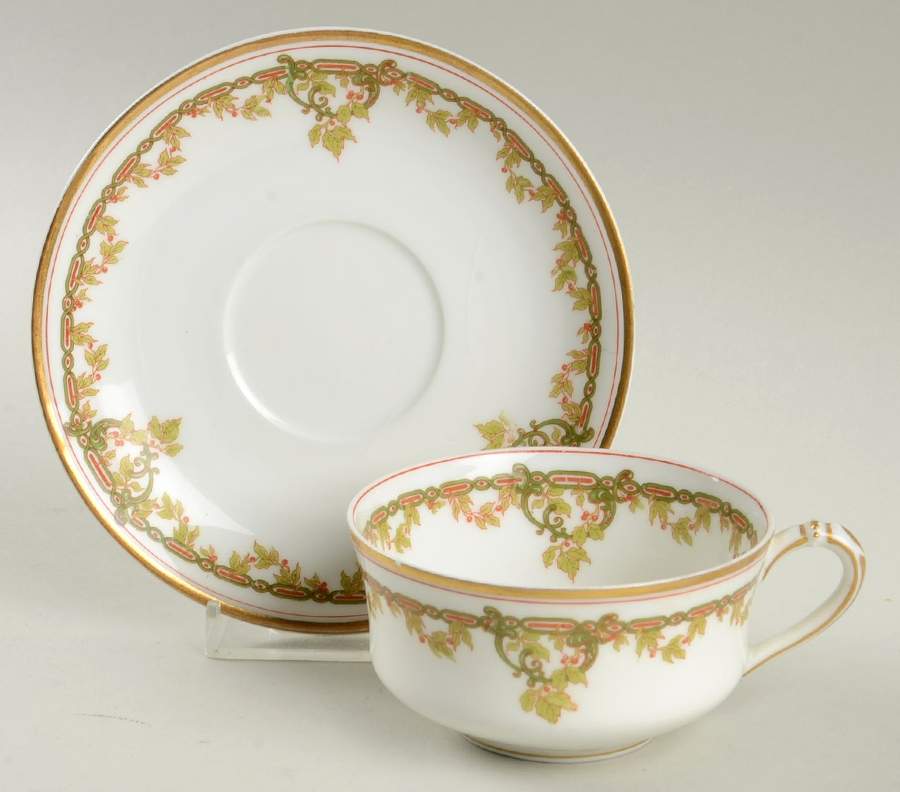 Schleiger 290 Flat Cup & Saucer Set by Haviland-1