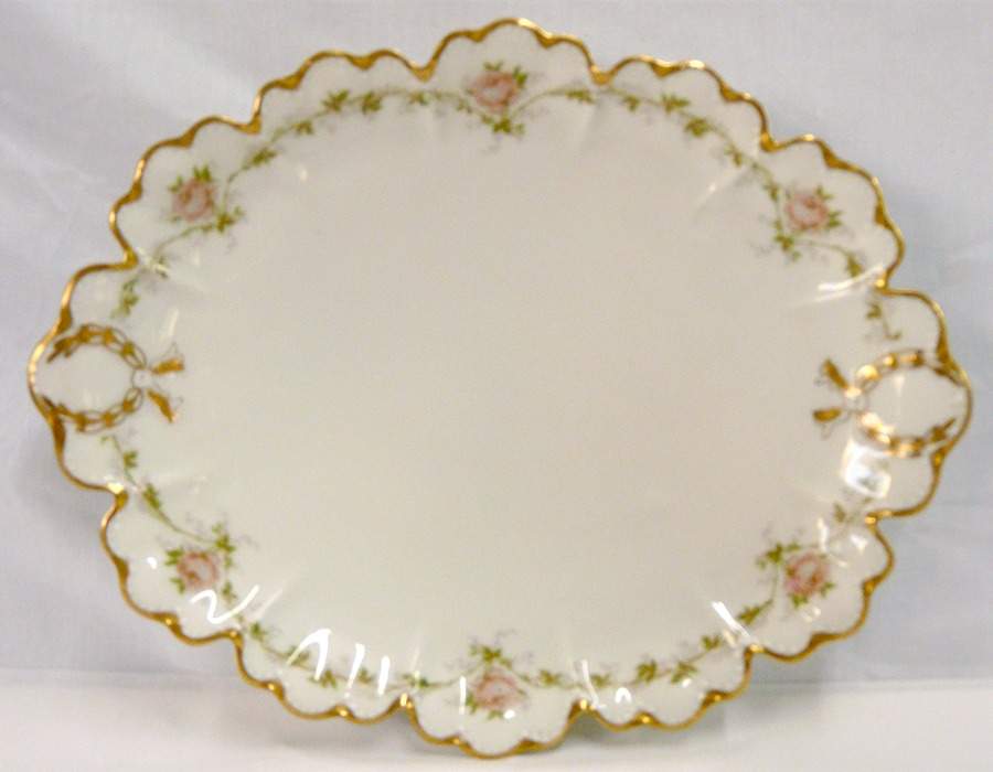 Schleiger 291 12" Oval Serving Platter by Haviland-1