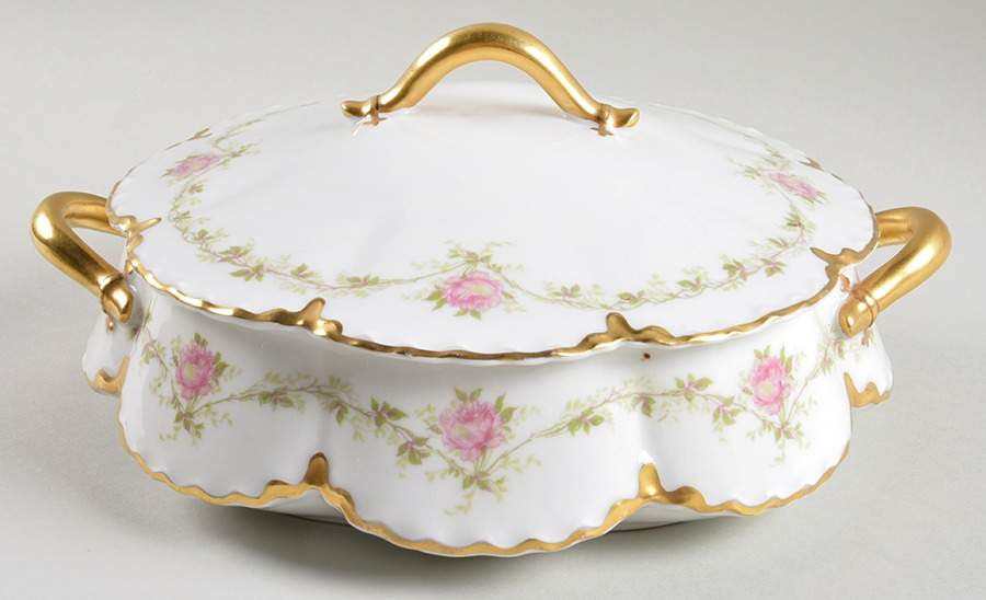 Schleiger 291A Round Covered Vegetable by Haviland-1