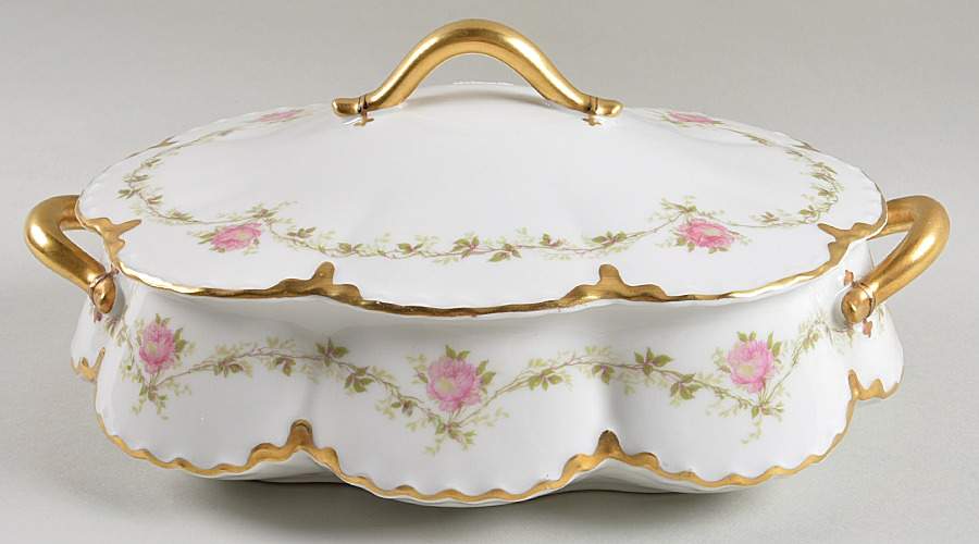 Schleiger 291A Oval Covered Vegetable by Haviland-1