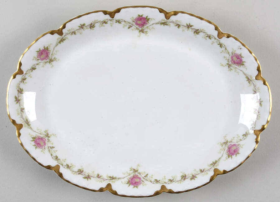 Schleiger 291A 11" Oval Serving Platter by Haviland-1